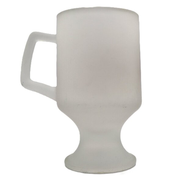 Vintage 1984 Tiara Satin Frosted Decorated Pedestal Mug - Picture 4 of 10